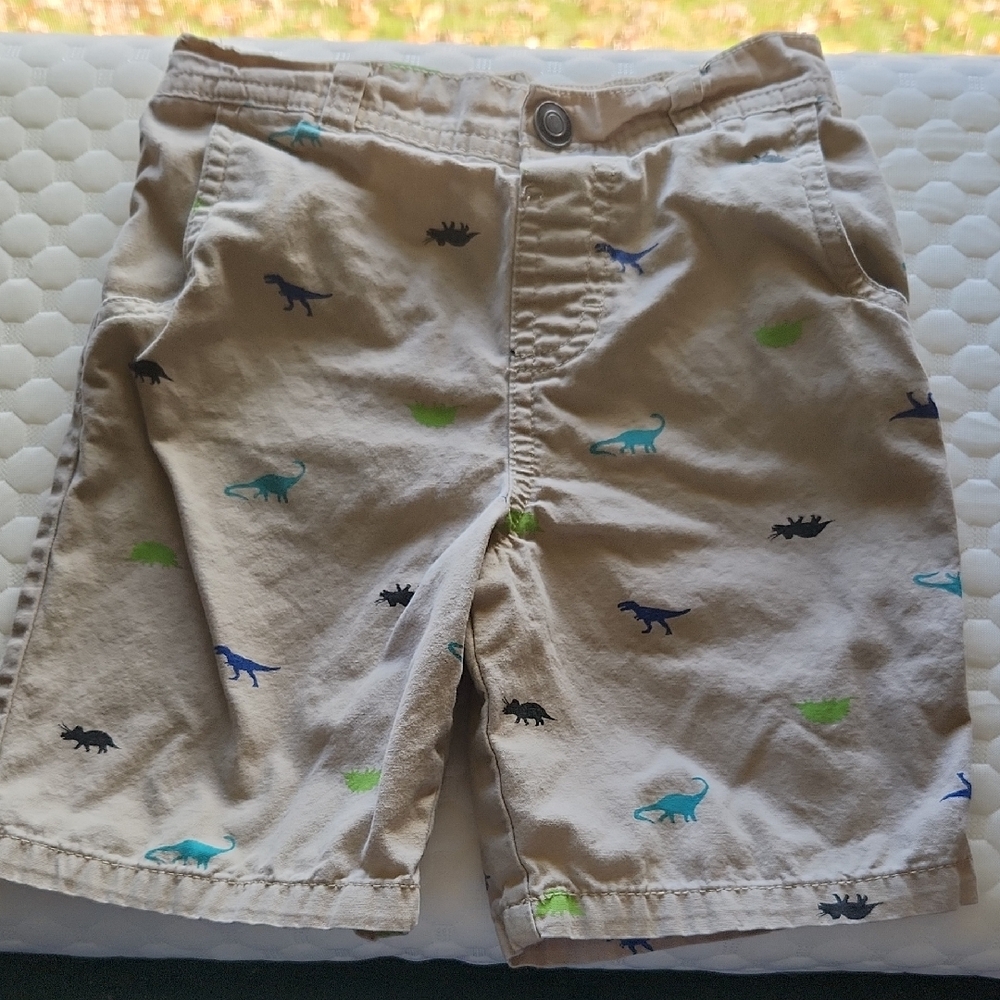 3/$10 - Garanimals Khaki Shorts with Dinosaur Print